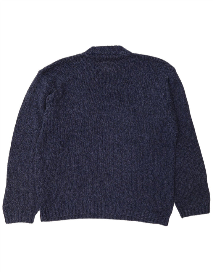 Marks & Spencer Mens St. Michael V-Neck Jumper Sweater Medium Navy Blue