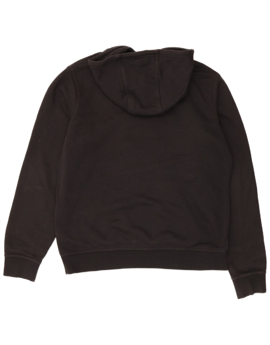 NIKE Mens Hoodie Jumper Large Black Cotton