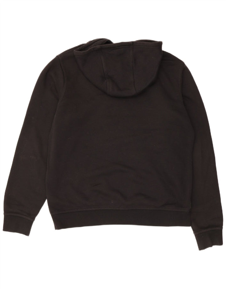 NIKE Mens Hoodie Jumper Large Black Cotton