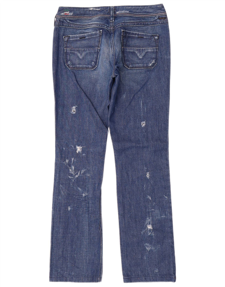 Diesel Womens Lowky Distressed Slim Jeans W29 L30 Blue Cotton