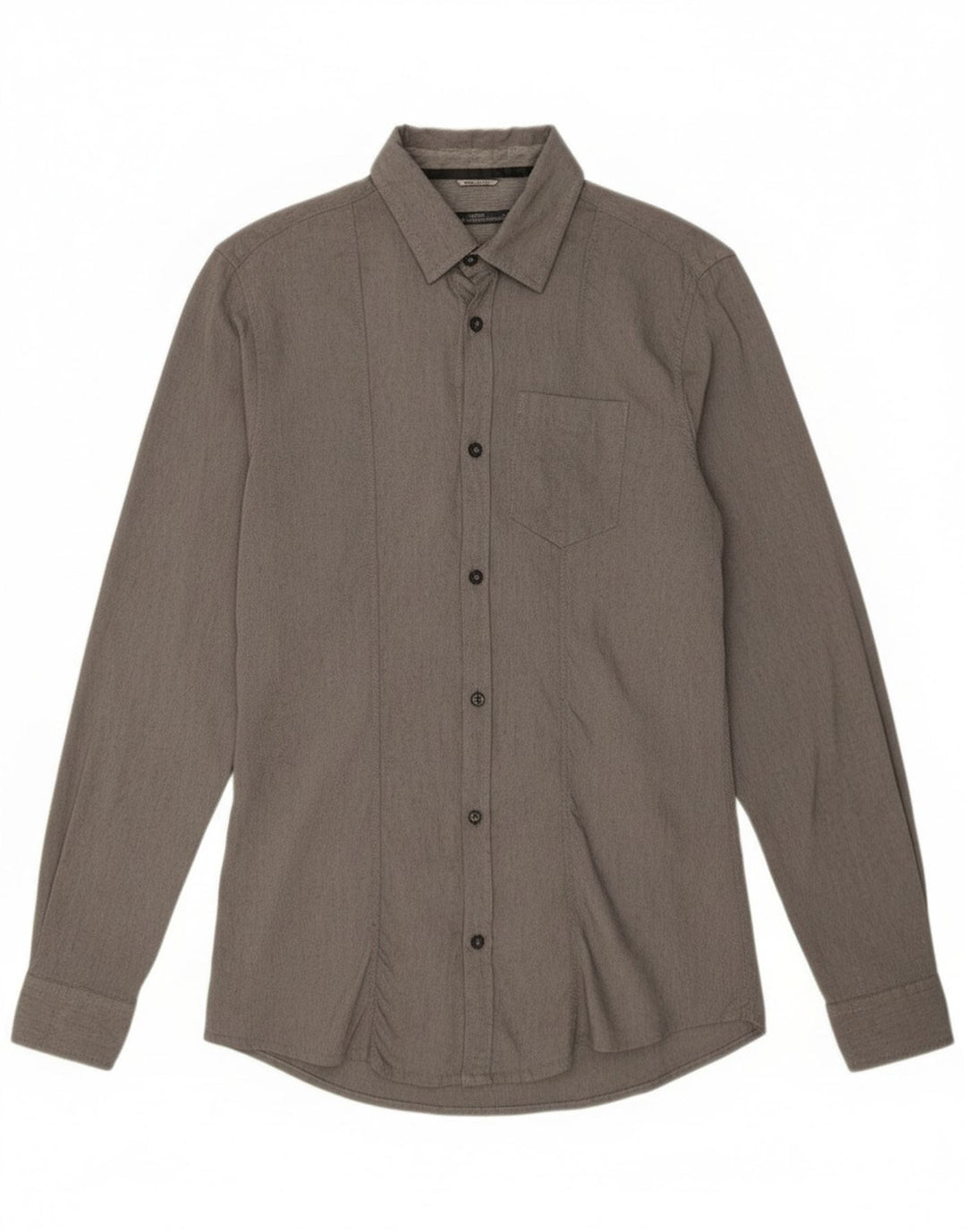 Daniele Alessandrini Mens Shirt Large Grey Viscose