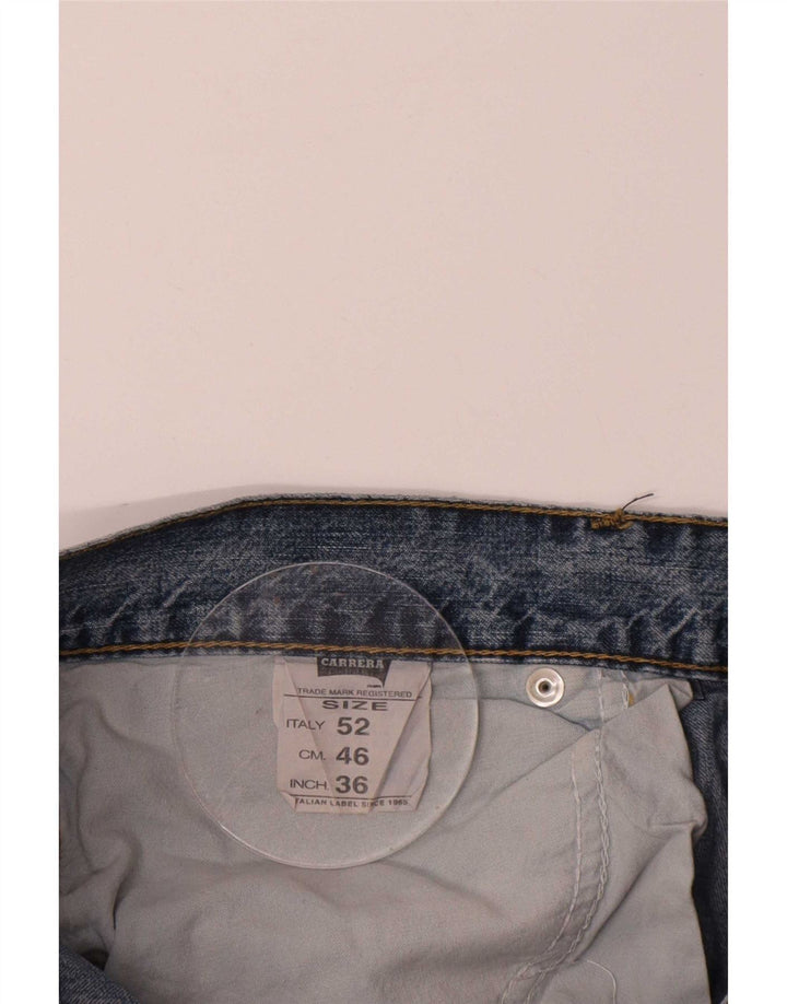 Carrera Mens Cropped Jeans W36 L25 Blue Cotton