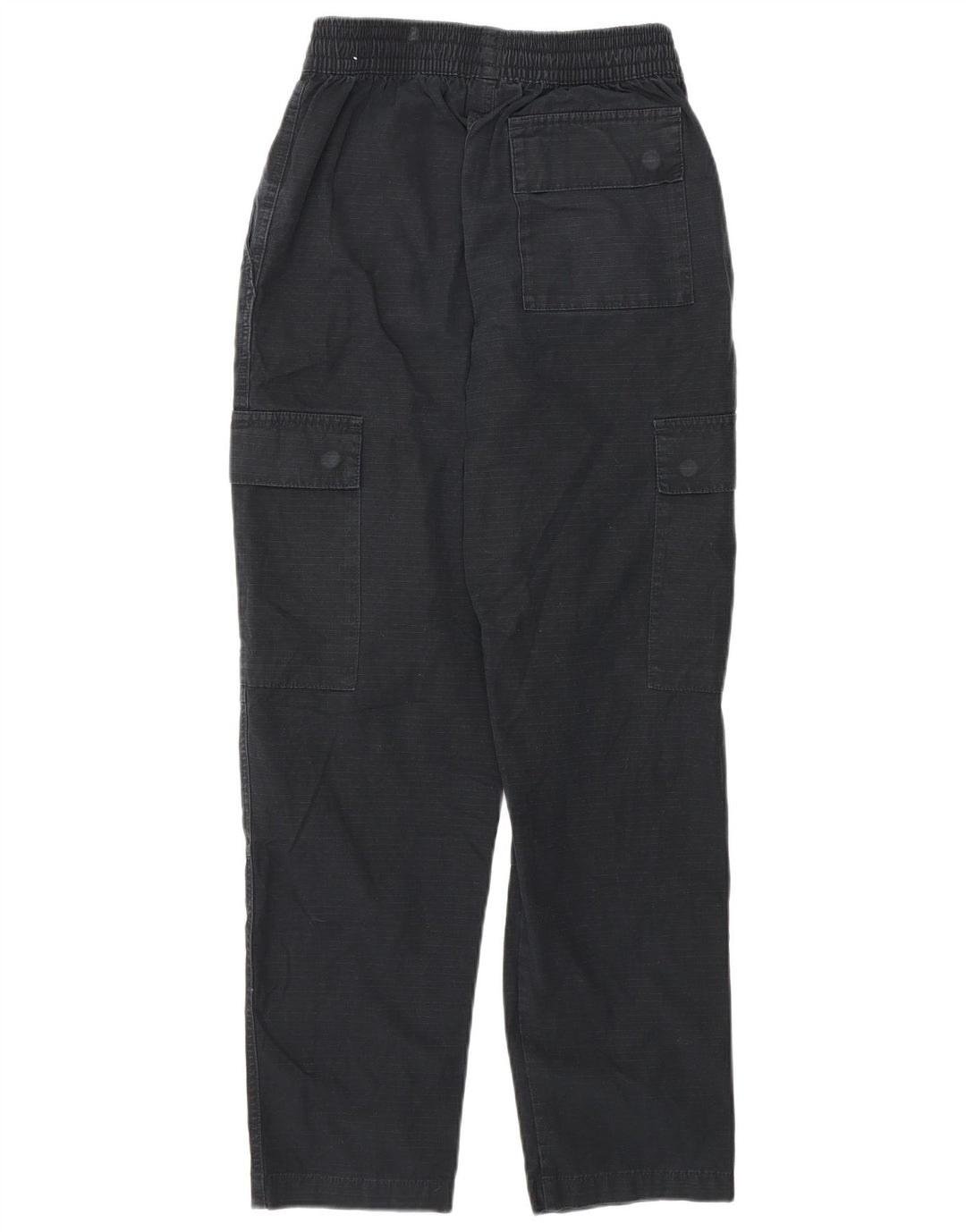 NIKE Womens Straight Cargo Trousers UK 4 XS  Black Cotton