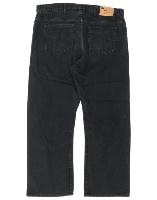 Marks & Spencer Mens Blue Harbour Straight Jeans W38 L29 Black Cotton