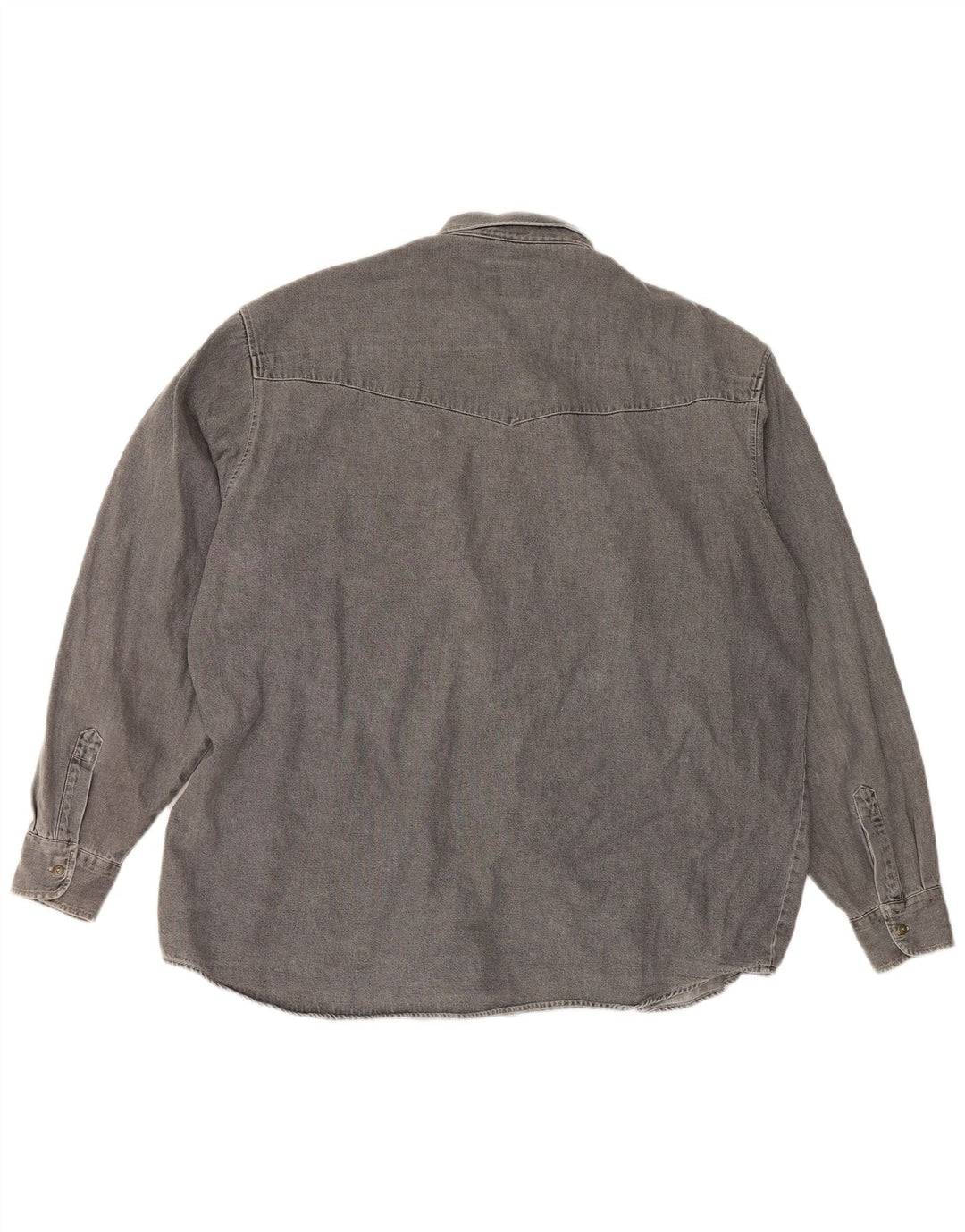 Vintage Mens Shirt XL Grey Cotton