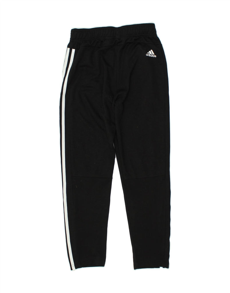 ADIDAS Girls Tracksuit Trousers 11-12 Years Black Polyester | Vintage Adidas | Thrift | Second-Hand Adidas | Used Clothing | Messina Hembry 