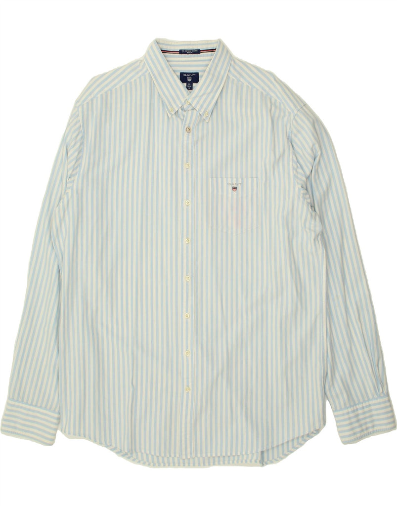 GANT Mens Regular Fit Shirt Size 45 46  18 2XL Blue Pinstripe Vintage Gant and Second-Hand Gant from Messina Hembry 