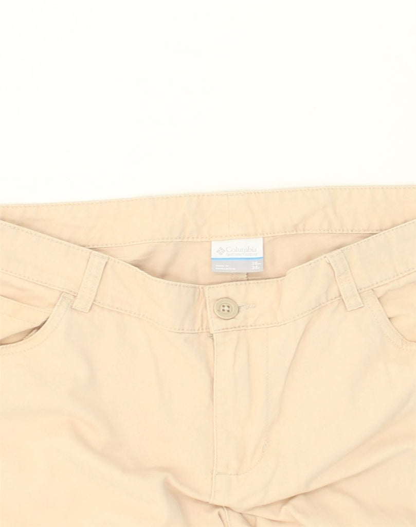 COLUMBIA Mens Straight Chino Trousers W36 L34 Beige Cotton | Vintage Columbia | Thrift | Second-Hand Columbia | Used Clothing | Messina Hembry 