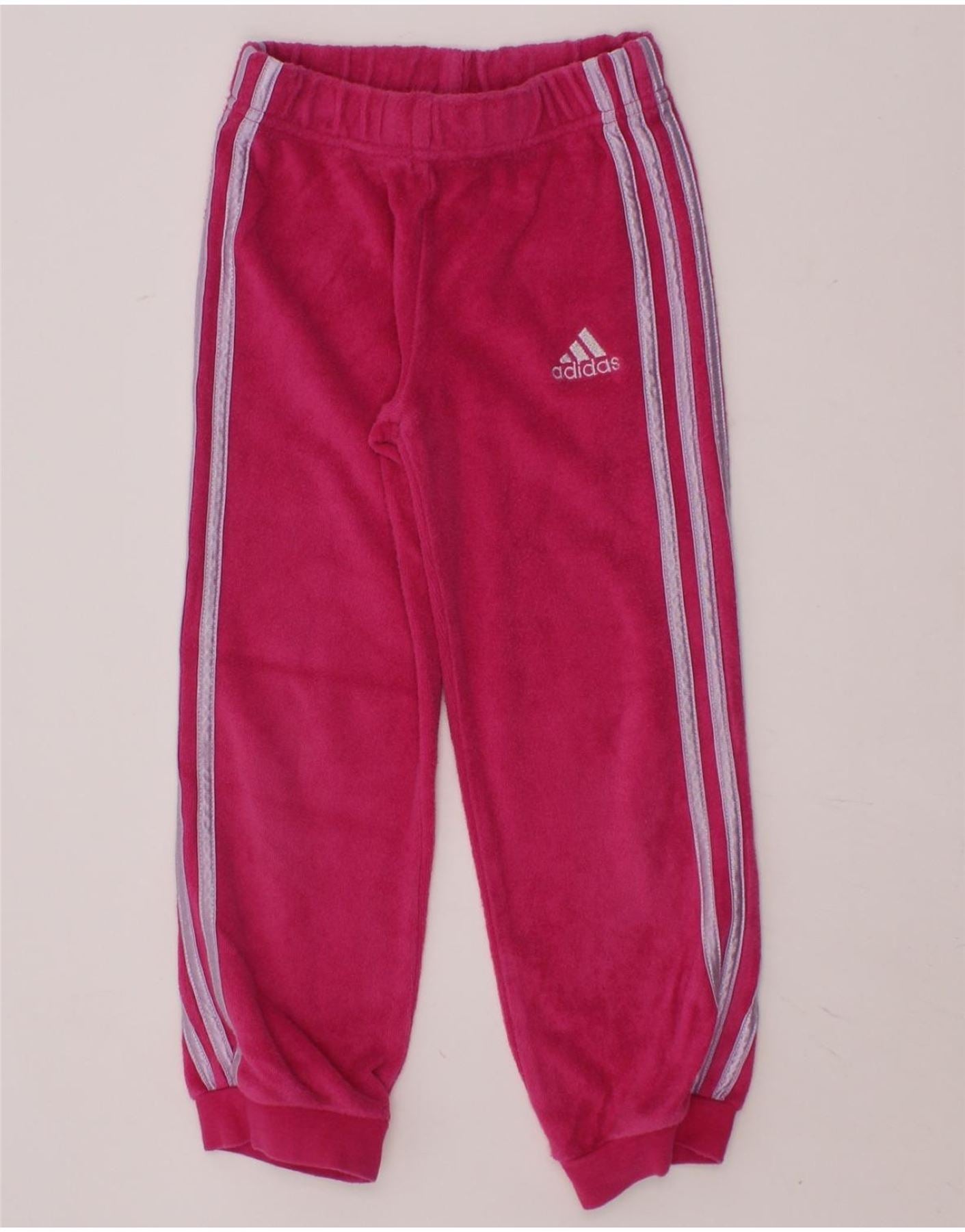 Pink velvet adidas tracksuit on sale