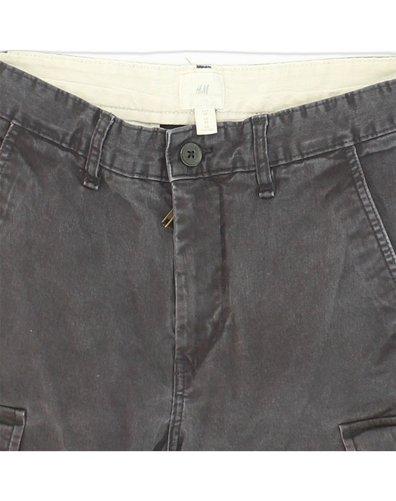 H&M Mens Cargo Slim Jeans W30 L29 Grey Cotton | Vintage H&M | Thrift | Second-Hand H&M | Used Clothing | Messina Hembry 