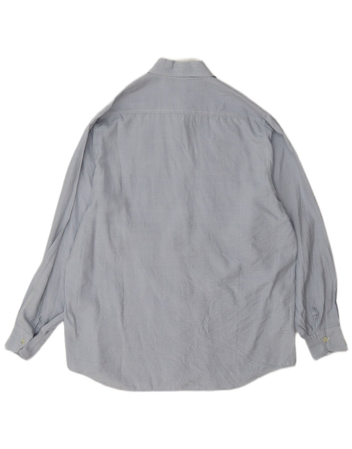 Balloon Womens Oversized Shirt EU 36 Small Blue Gingham Silk