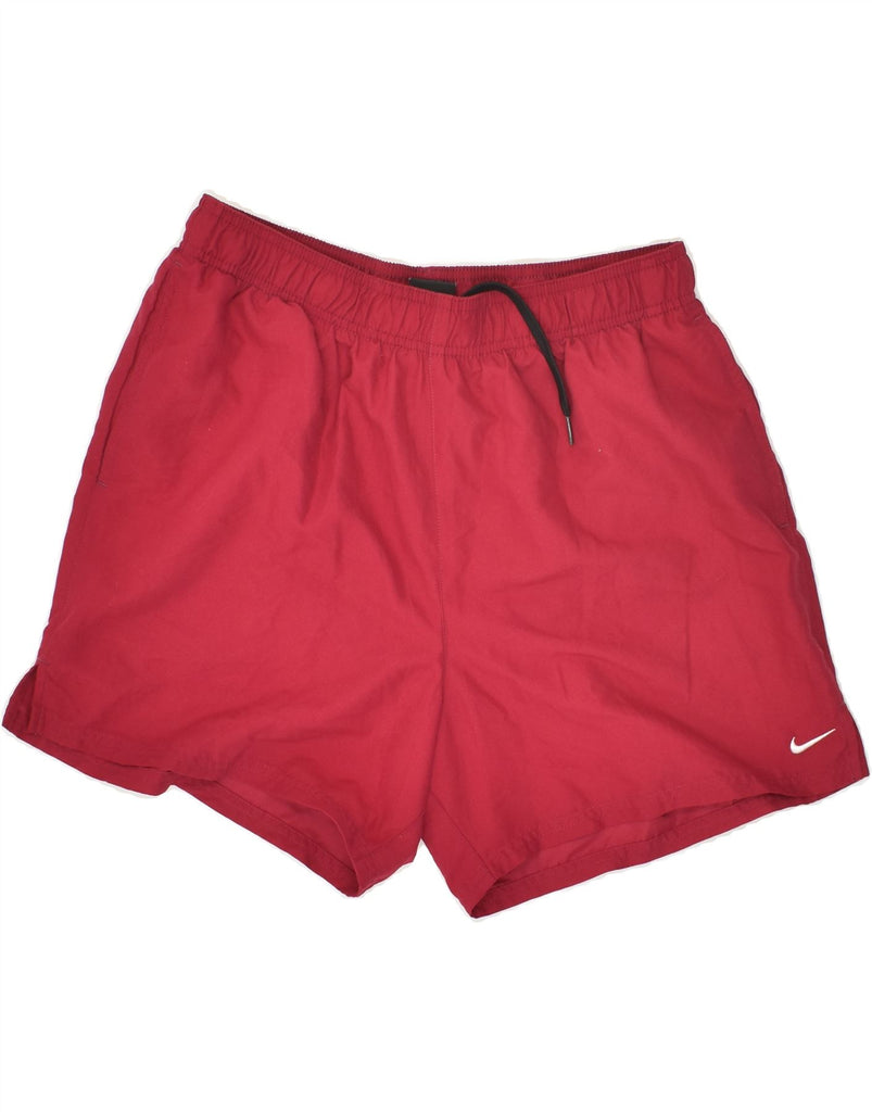 NIKE Mens Sport Shorts Large Red Polyester | Vintage Nike | Thrift | Second-Hand Nike | Used Clothing | Messina Hembry 