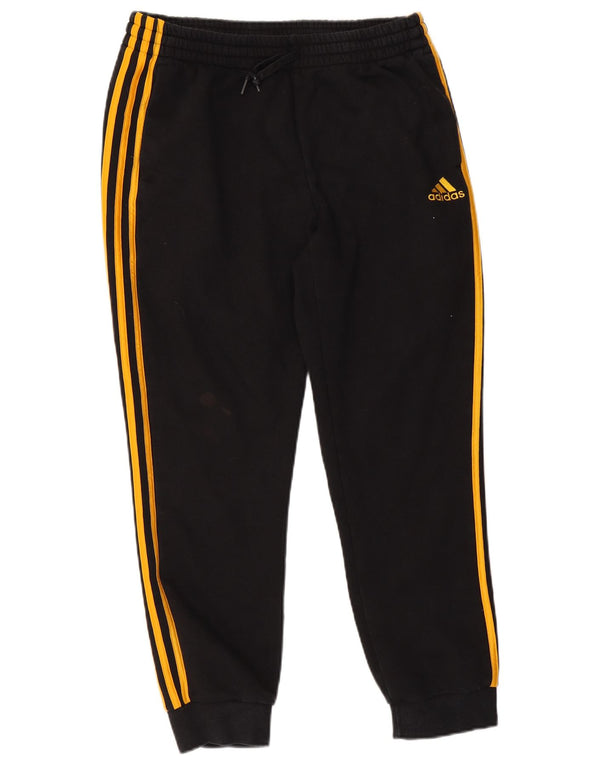 ADIDAS Mens Tracksuit Trousers Joggers Large  Black Cotton