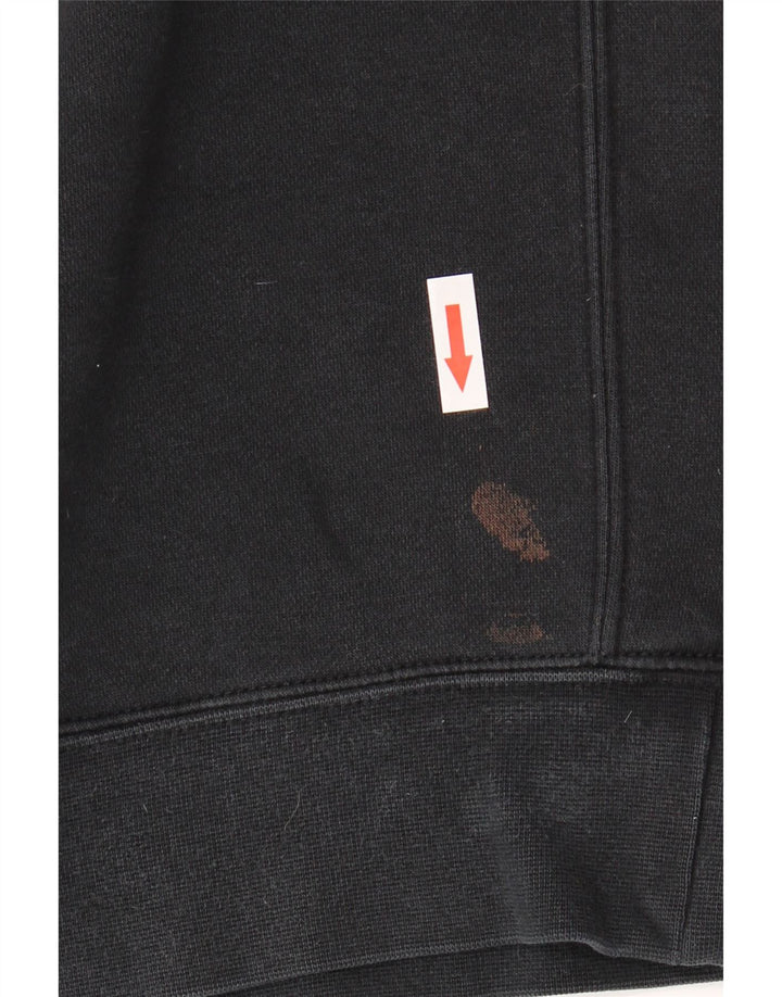 NIKE Mens Sweatshirt Jumper Medium Black Cotton