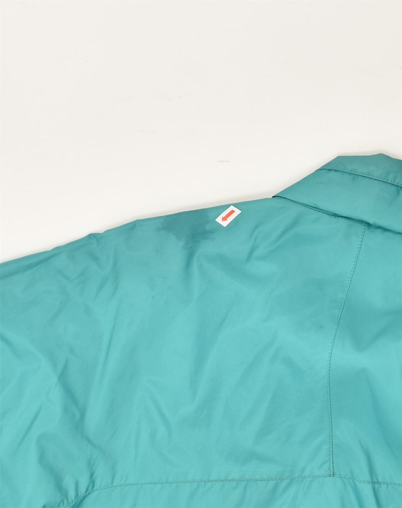 BAILO Mens Hooded Rain Jacket UK 42 XL Turquoise | Vintage Bailo | Thrift | Second-Hand Bailo | Used Clothing | Messina Hembry 