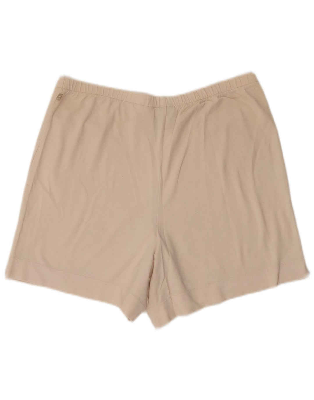 Nike Womens Sport Shorts US 12/14 Large  Beige Cotton