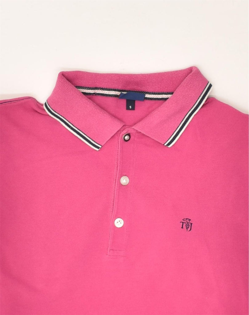 TRUSSARDI JEANS Mens Polo Shirt Small Pink Cotton | Vintage Trussardi Jeans | Thrift | Second-Hand Trussardi Jeans | Used Clothing | Messina Hembry 