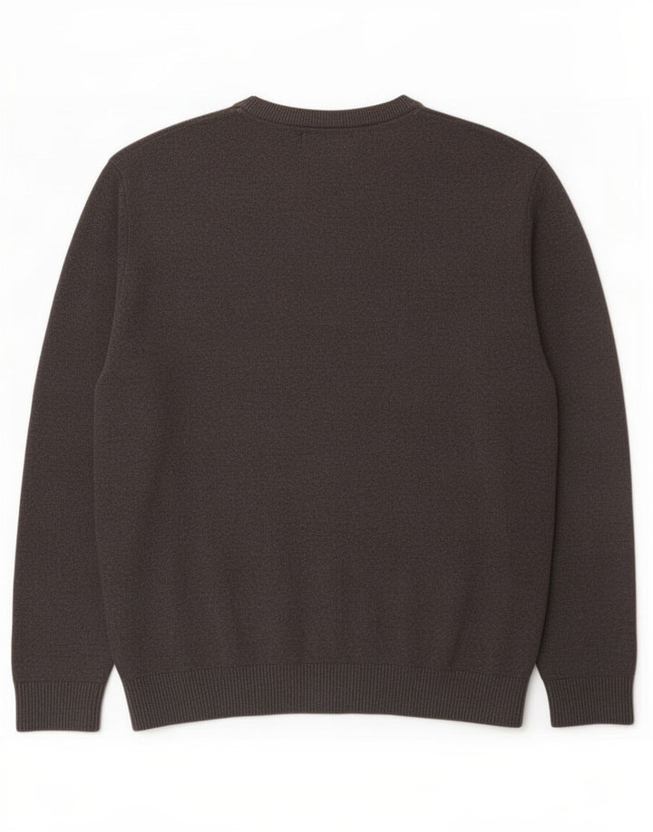 Joules Mens Crew Neck Jumper Sweater Large Grey Cotton