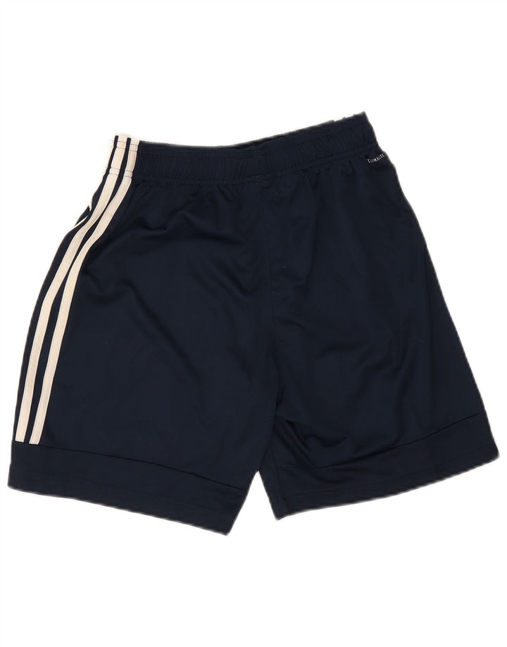 Adidas Boys Climalite Sport Shorts 13-14 Years Navy Blue Polyester