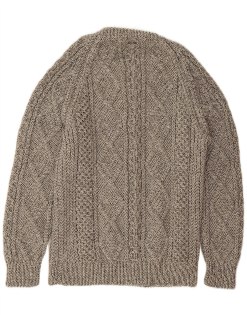 VINTAGE Mens Crew Neck Jumper Sweater Medium Grey Vintage Vintage and Second-Hand Vintage from Messina Hembry 