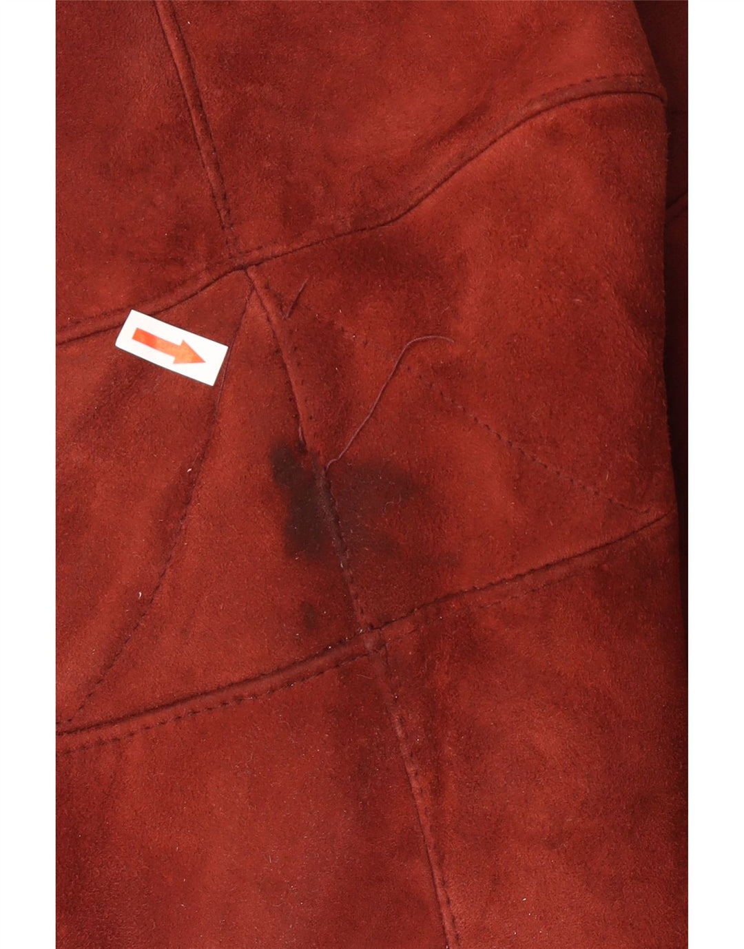 Vintage Womens Shearling Jacket IT 42 Medium Burgundy Shearling