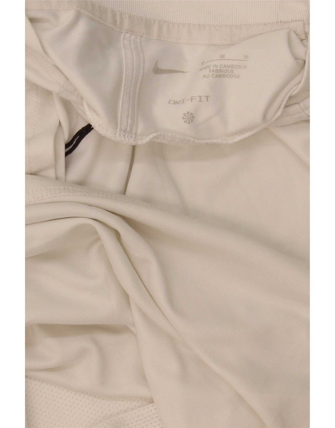 Nike Mens Dri Fit T-Shirt Top Medium White Colourblock