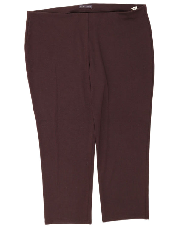 Marks & Spencer Womens Slim Leggings UK 22 3XL Brown Polyester