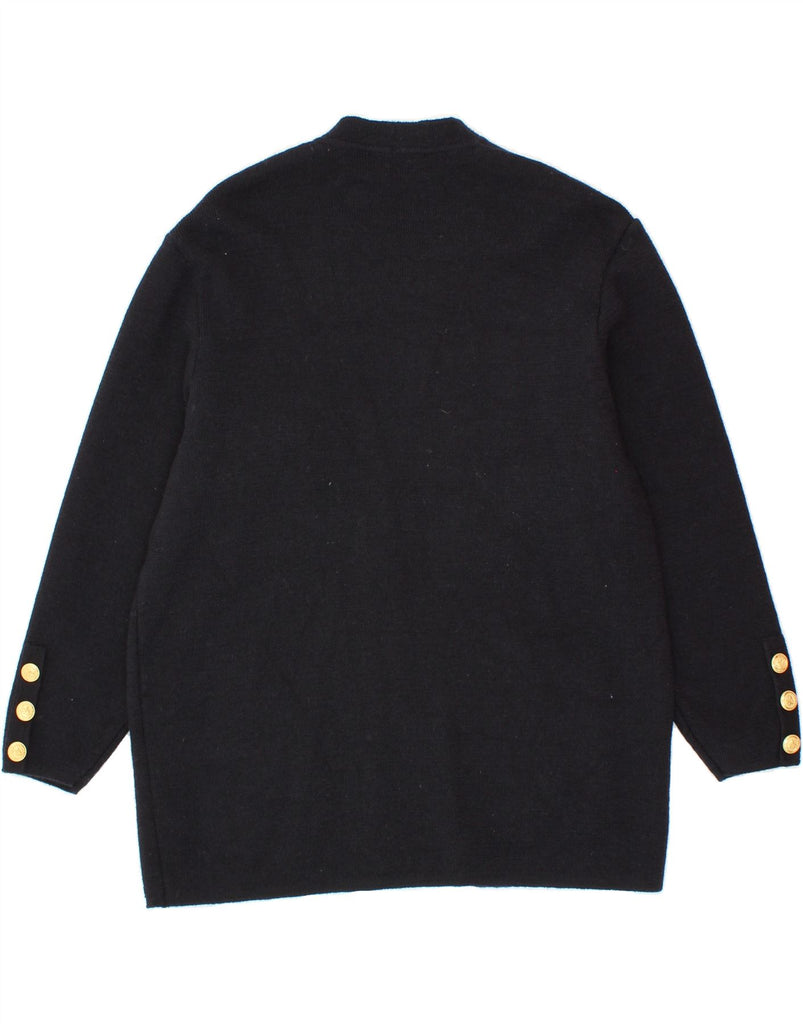 SAINT JAMES Womens Cardigan Sweater UK 16 Large Navy Blue Vintage Saint James and Second-Hand Saint James from Messina Hembry 