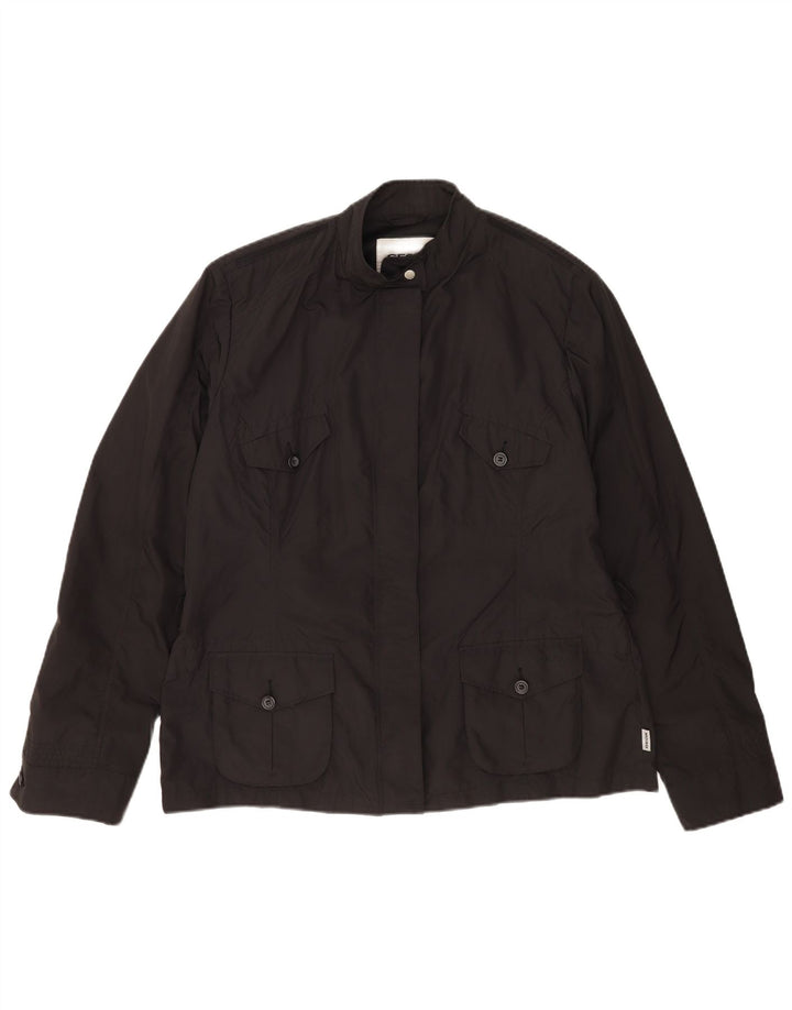 Geox Womens Respira Utility Jacket UK 18 XL Black Polyester