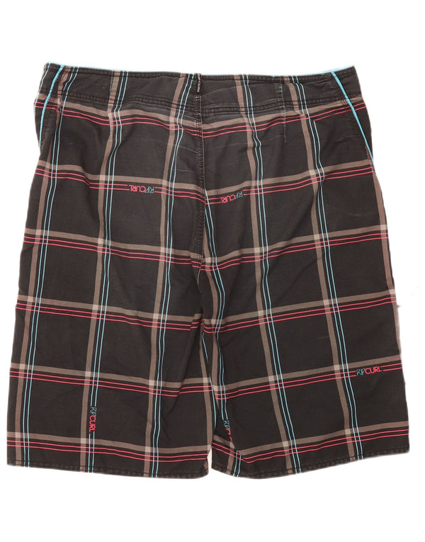 Rip Curl Mens Graphic Swimming Shorts XL  Grey Check