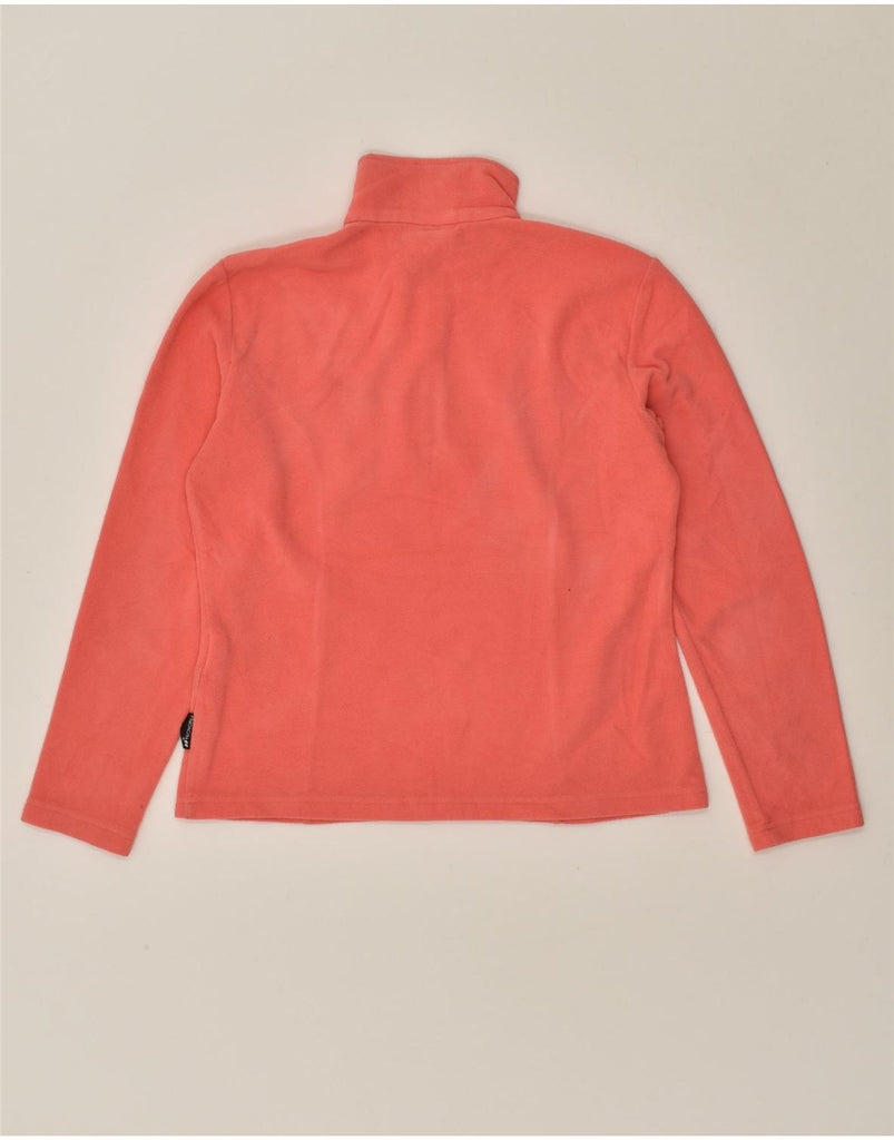 JACK WOLFSKIN Womens Zip Neck Fleece Jumper UK 12/14 Medium  Pink | Vintage Jack Wolfskin | Thrift | Second-Hand Jack Wolfskin | Used Clothing | Messina Hembry 