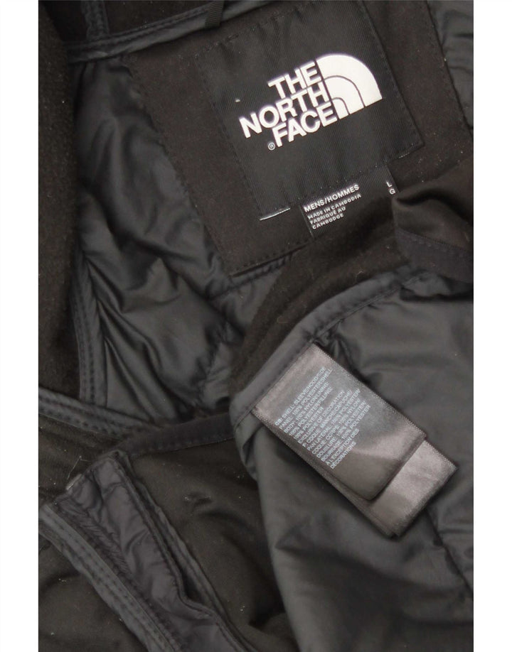 The North Face Mens Hooded Padded Tracksuit Top Jacket Large Black