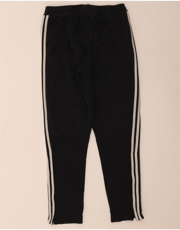Adidas Boys Tracksuit Trousers 13-14 Years Black Cotton