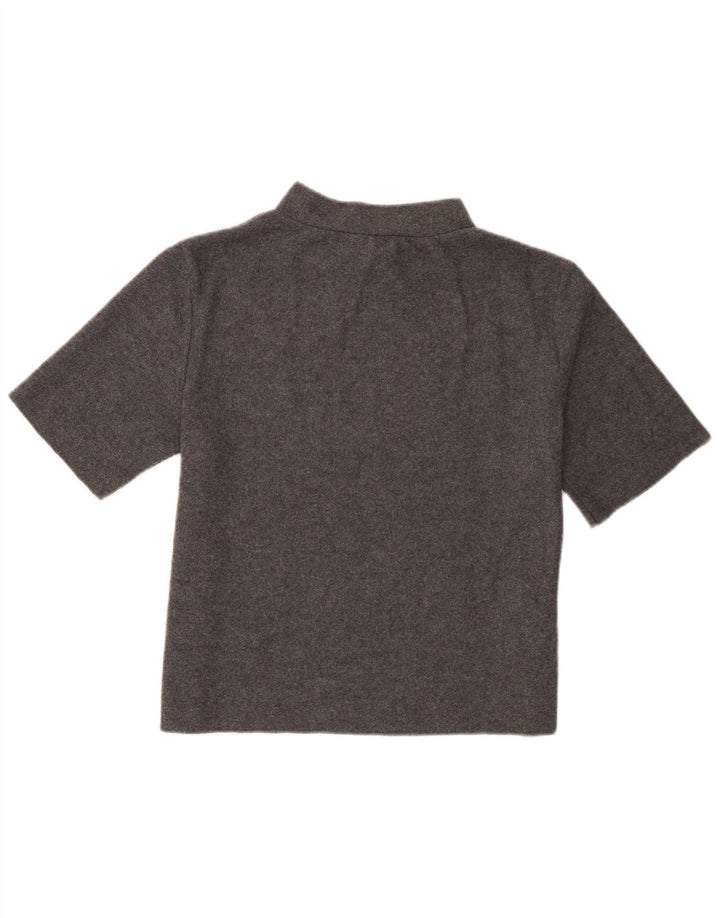 Zara Womens T-Shirt Top UK 14 Large Grey Polyester
