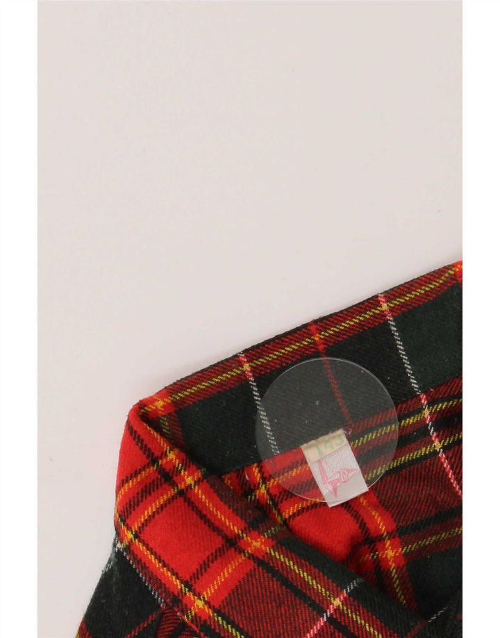 Vintage Mens Overshirt Flannel Shirt Size 43 Large Red Plaid Wool
