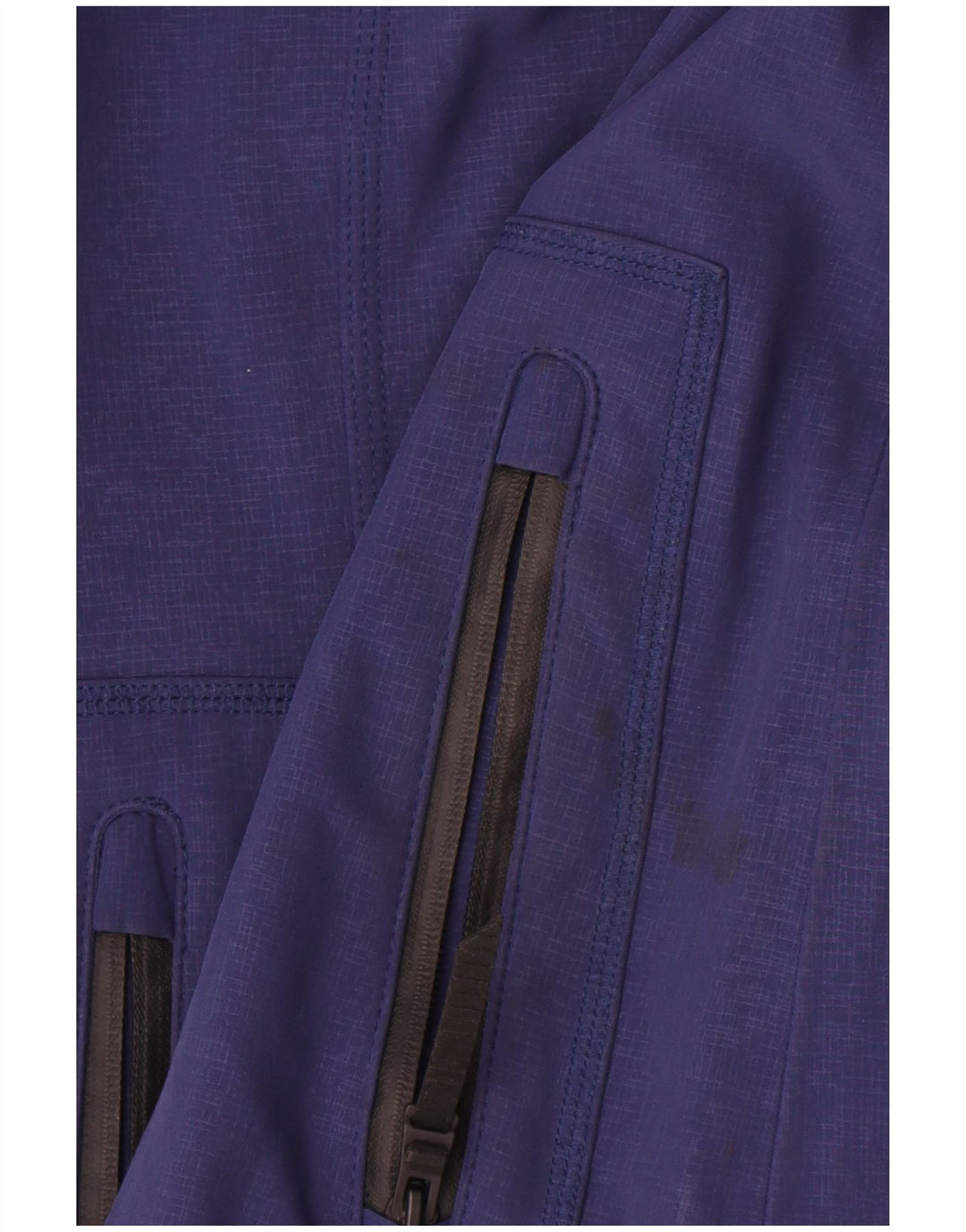 Marks & Spencer Womens Hooded Raincoat UK 14 Medium Navy Blue