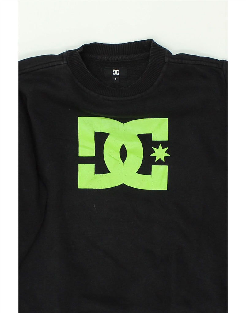 DC Boys Graphic Sweatshirt Jumper 7-8 Years Small Black Cotton | Vintage DC | Thrift | Second-Hand DC | Used Clothing | Messina Hembry 