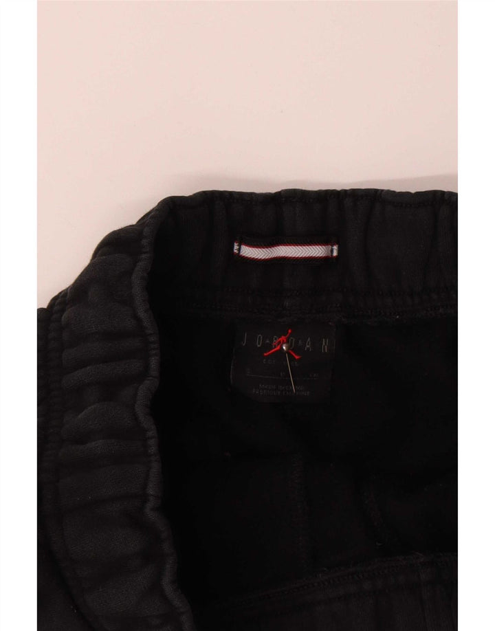 Jordan Mens Tracksuit Trousers Joggers Small Black Cotton