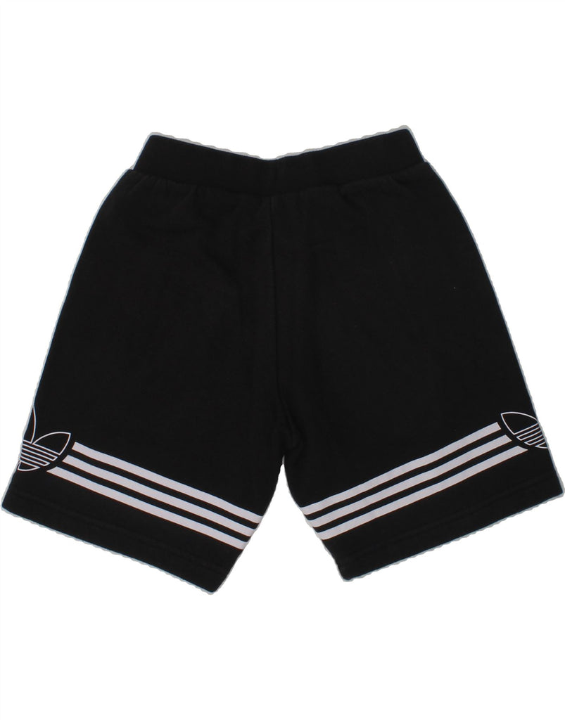 ADIDAS Boys Graphic Sport Shorts 7-8 Years Black | Vintage Adidas | Thrift | Second-Hand Adidas | Used Clothing | Messina Hembry 