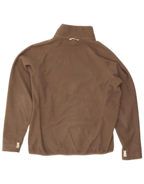 The North Face Womens Fleece Jacket UK 16 Large Brown