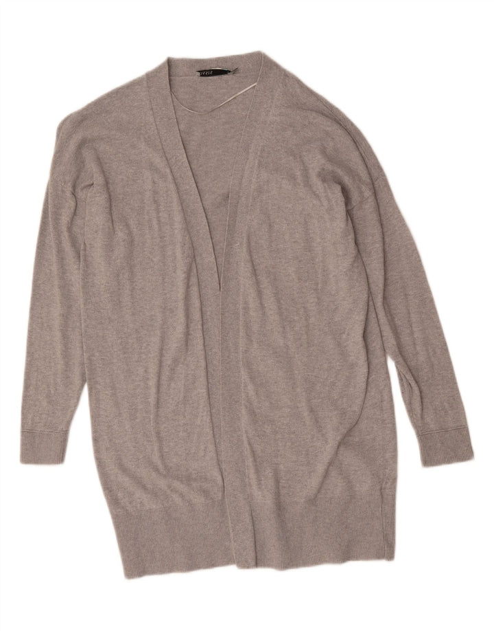 OASIS Womens Open Cardigan Sweater UK 14 Medium Grey Cotton Vintage Oasis and Second-Hand Oasis from Messina Hembry 