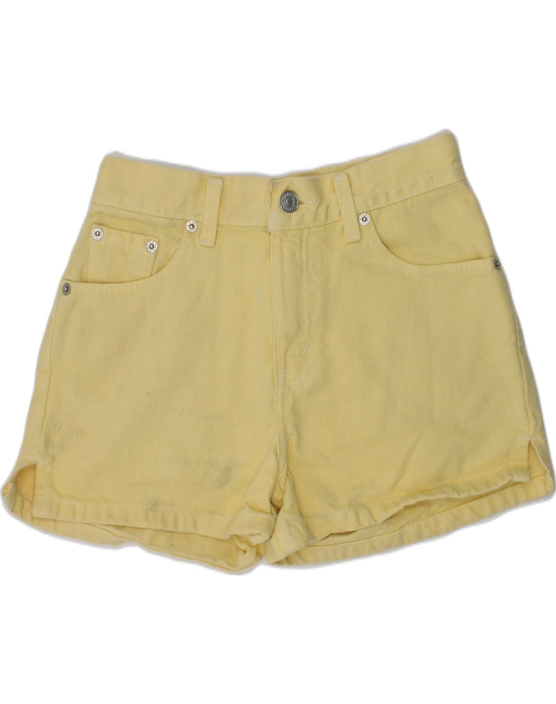 LEVI'S Girls Denim Shorts 9-10 Years Years Yellow Cotton | Vintage Levi's | Thrift | Second-Hand Levi's | Used Clothing | Messina Hembry 