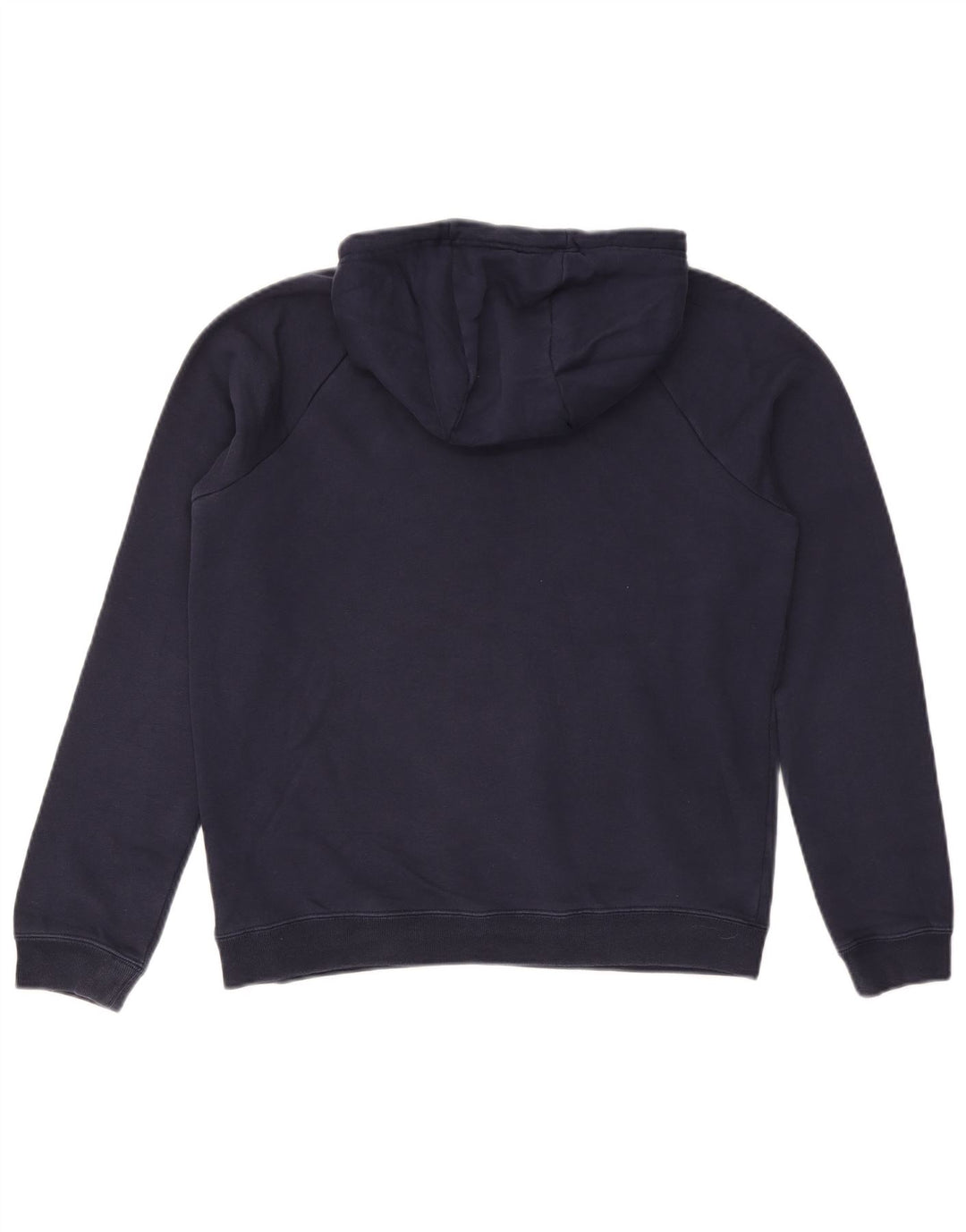 NIKE Mens Hoodie Jumper Small Navy Blue Cotton