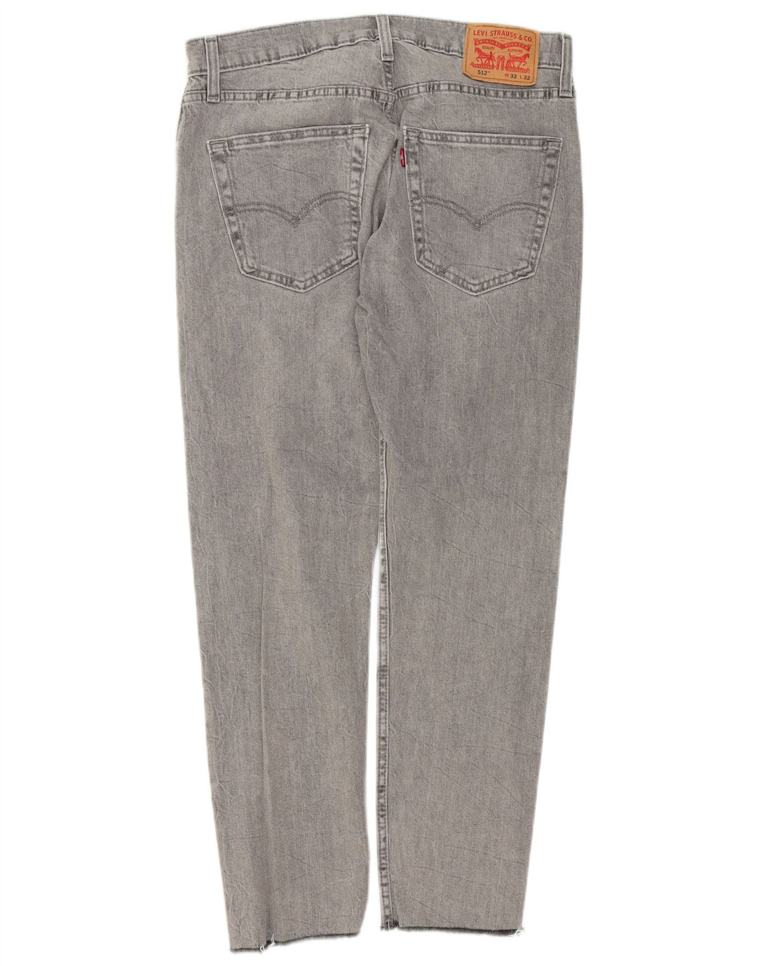 Levi's Mens 512 Slim Tapered Jeans W32 L28 Grey Cotton