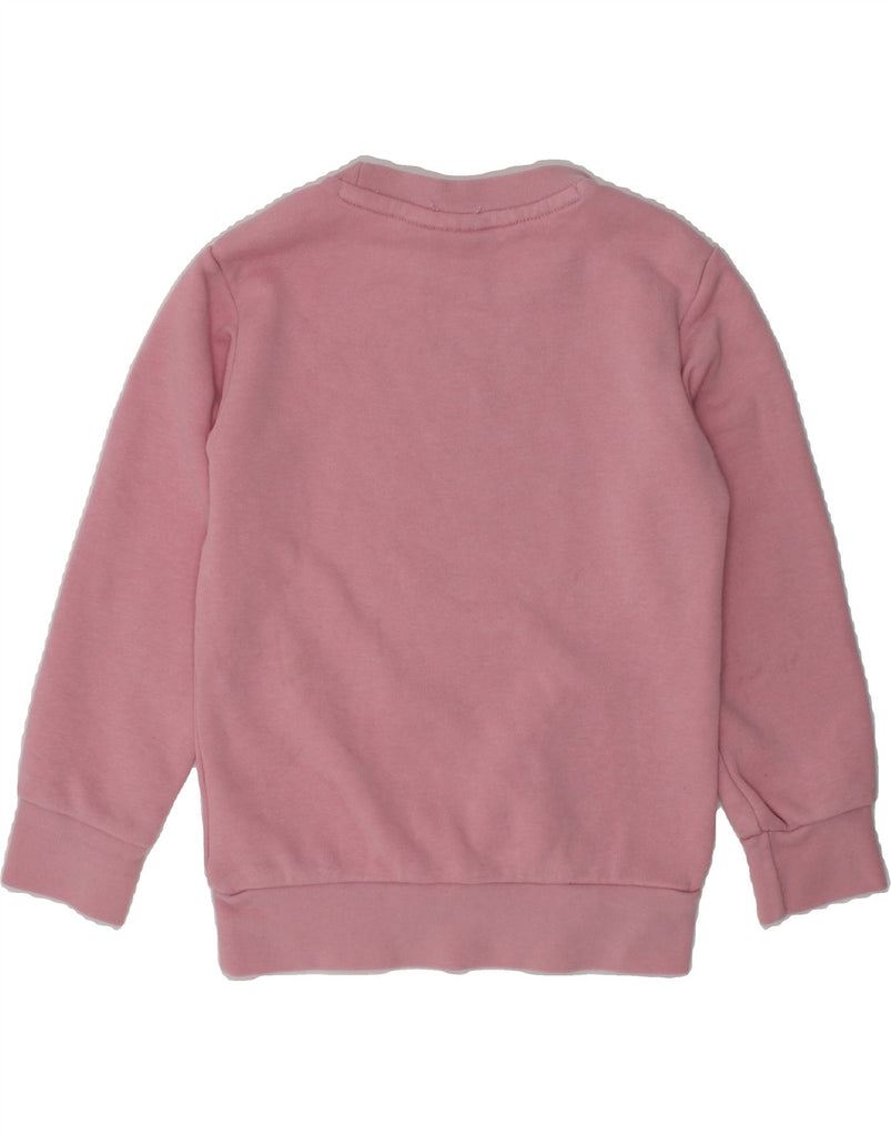 ADIDAS Girls Graphic Sweatshirt Jumper 2-3 Years Pink Cotton | Vintage Adidas | Thrift | Second-Hand Adidas | Used Clothing | Messina Hembry 