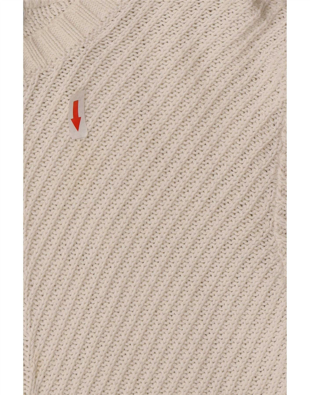 Marks & Spencer Womens Boat Neck Jumper Sweater UK 14 Medium Off White
