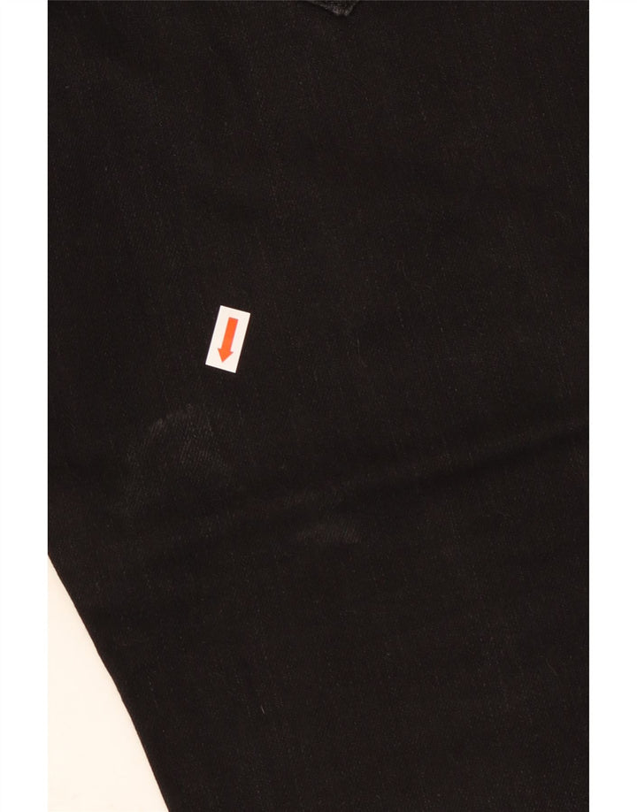 LEE Mens Macky Straight Jeans W36 L27 Black Cotton
