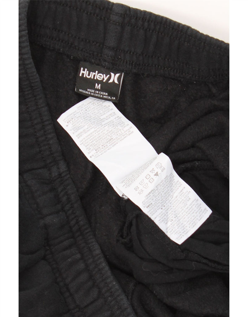 HURLEY Mens Graphic Tracksuit Trousers Joggers Medium  Black Cotton Vintage Hurley and Second-Hand Hurley from Messina Hembry 