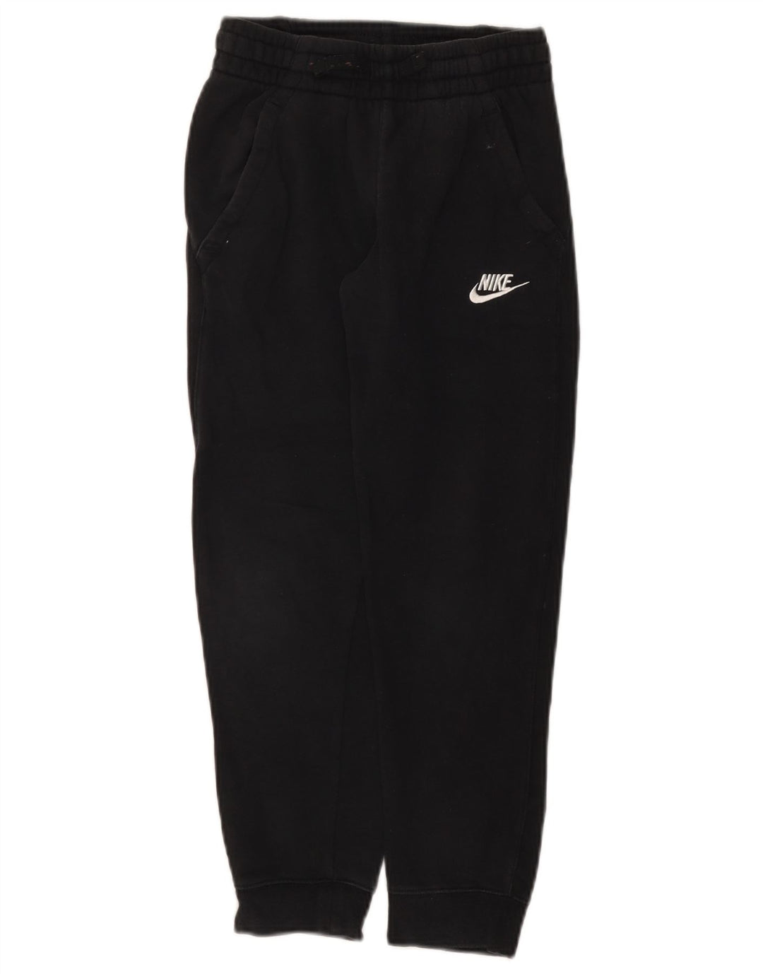 Nike Boys Tracksuit Trousers Joggers 8-9 Years Small Black Cotton