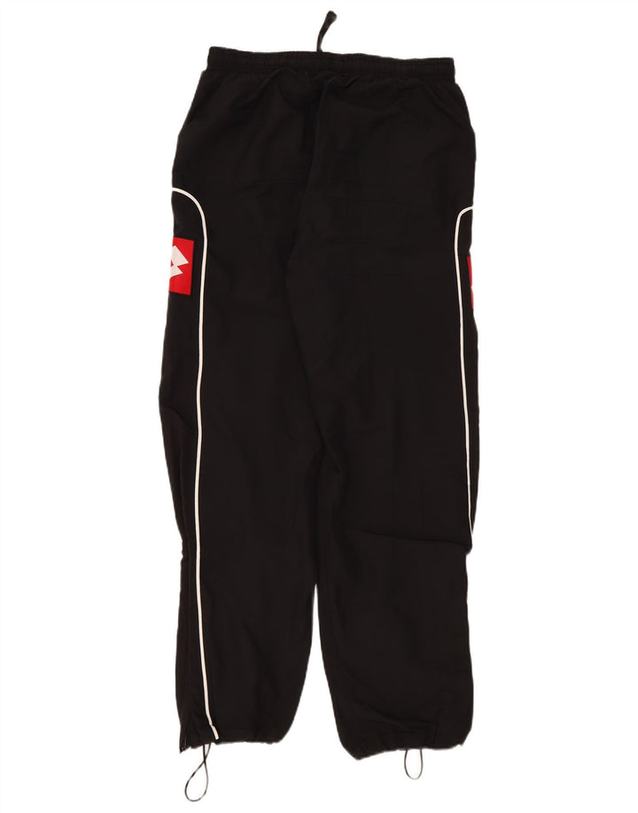 Lotto Mens Graphic Tracksuit Trousers Joggers Medium Black Colourblock